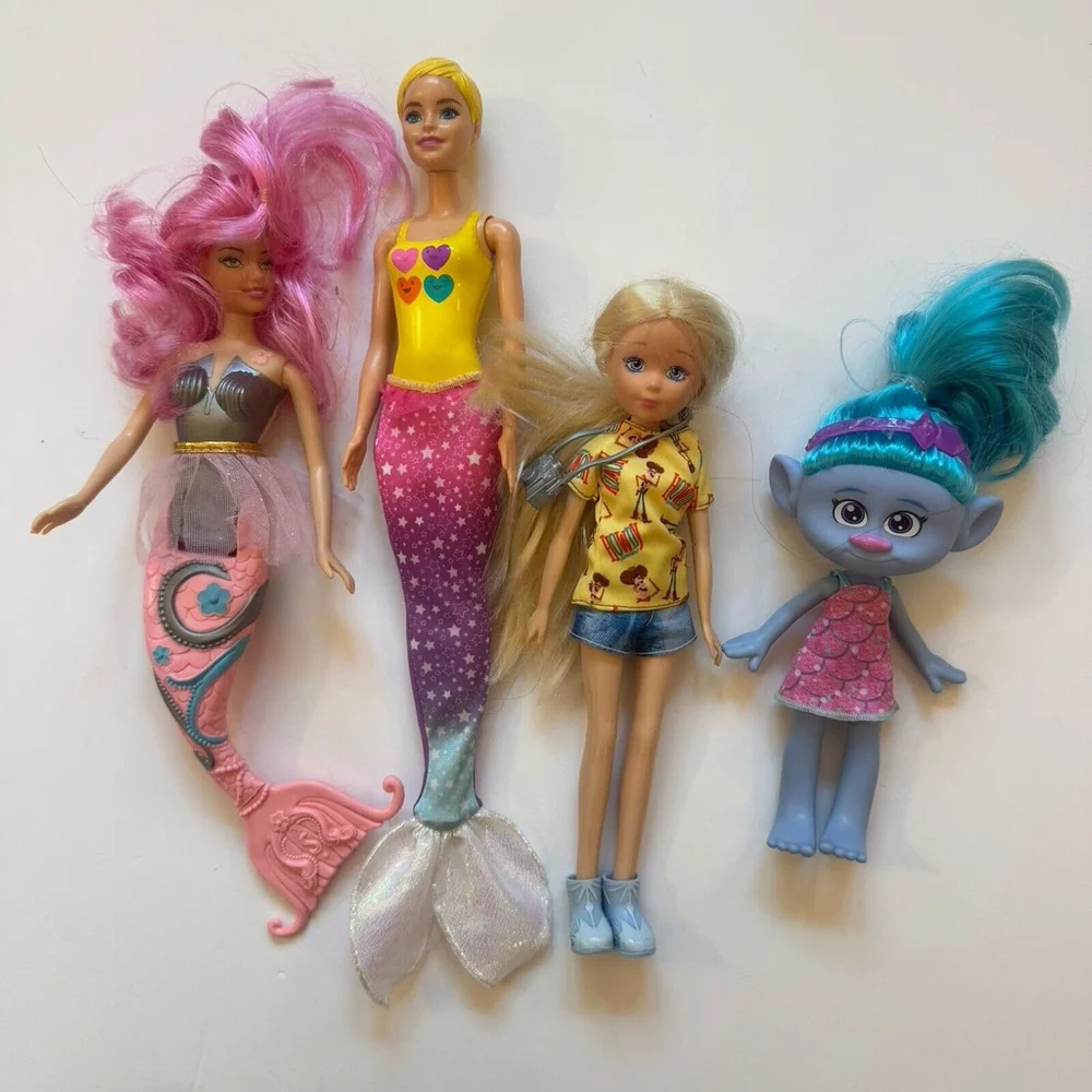 Lot Of 8 Barbie Dolls Mixed Lot